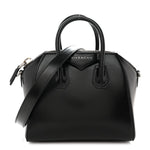 Shiny Lord Calfskin Mini Antigona Black