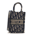 Oblique Mini Book Tote Phone Bag Blue