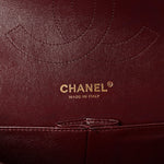 Lambskin Quilted Jumbo Double Flap Black