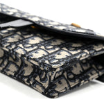 Oblique Saddle Belt Bag Blue