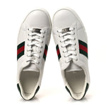 Ultralight Plume Calfskin Web Womens Ace Platform Sneakers 39.5 White
