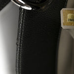 Caviar Quilted Grand Shopping Tote GST Dark Silver