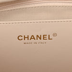 Calfskin Quilted Small Maxi Chain Hobo White