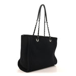 Mixed Fibers Small Deauville Tote Black