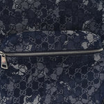 Denim Monogram Camouflage Large Backpack Blue