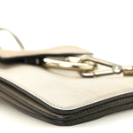 Suede Calfskin Mini Faye Bracelet Bag Motty Grey