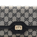 GG Monogram Small Luce Shoulder Bag Beige Blue