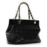 Caviar Quilted Petit Timeless Tote PTT Black