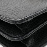 Dollar Calfskin Small Interlocking G Shoulder Bag Black