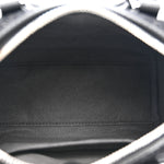 Lauretos Lurex Jacquard Small Ella Boston Bag Black