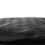 Guccissima Medium Flat Messenger Bag Black