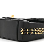 Caviar Quilted Mini CC You Flap Black