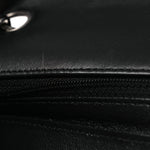 Lambskin Quilted Mini Rectangular Flap Black
