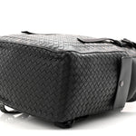 Calfskin Intrecciato Sassolungo Backpack Black Multicolor