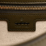 Roxy Calfskin Medium Blondie Top Handle Bag Forest Green