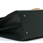 Grain de Poudre Medium Classic Monogram Cassandra Top Handle Dark Green