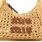 Fabric Crochet Wander Hobo Beige Khaki