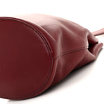 Nappa Drop Bucket Bag Bordeaux