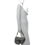 Oblique Saddle Bag Blue