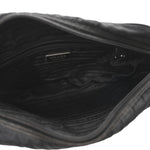 Tessuto Nylon Triangle Shoulder Bag Black