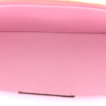 Ostrich Vanity Chain Pouch Pink
