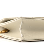 Grain De Poudre Matelasse Chevron Monogram Envelope Chain Wallet Crema Soft