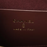 Caviar Quilted Barrel Clutch With Chain Black