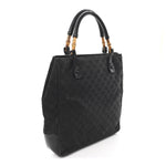 Monogram Bamboo Handle Bag Black