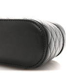 Lambskin Quilted Mini Gaby Vanity Case Black