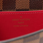 Damier Ebene Croisette Chain Wallet Scarlet