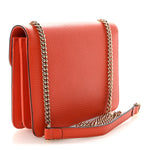 Dollar Calfskin Small Interlocking G Shoulder Bag Sun Orange