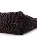 Corduroy Pouch Bag Ebony Baltic Blue