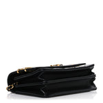 Lambskin Quilted Coco Clips Mini Wallet On Chain WOC Black