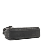 Satin Quilted Crystal CC Square Flap Grey