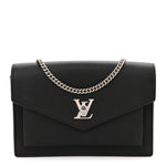 Soft Calfskin My Lockme Chain Pochette Black