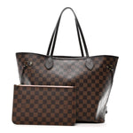 Damier Ebene Neo Neverfull MM Rose Ballerine