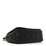 Calfskin Cannage Small Caro Bag Black