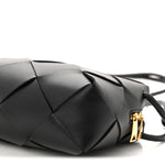 Lambskin Maxi Intrecciato Small Cassette Camera Bag Black
