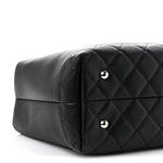 Soft Caviar CC Medium Top Handle Tote Black