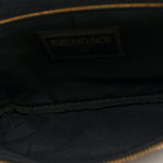 X VERSACE Nylon Cuoio Romano Fendace FF Baroque Belt Bag Black Gold