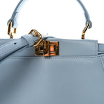 Nappa Mini Peekaboo Iconic Satchel Azzurro Baby