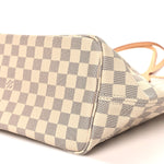 Damier Azur Neo Neverfull MM Rose Ballerine