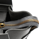 Baby Drummed Calfskin Micro Luggage Kohl
