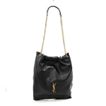 Lambskin Matelasse Monogram Medium Jamie 4.3 Pochon Black