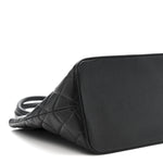 Caviar Quilted Medallion Tote Black