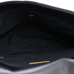 Goatskin Quilted Medium Chanel 19 Flap Navy Blue