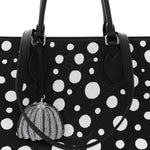 Monogram Kusama Dots Onthego MM Black White