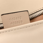 Calfskin Matelasse Small GG Marmont Shoulder Bag White