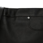 Shiny Calfskin Medium Panta Flamenco Knot Bag Vintage Brown