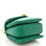 Calfskin Serpenti Reverse Micro Top Handle Emerald Green
